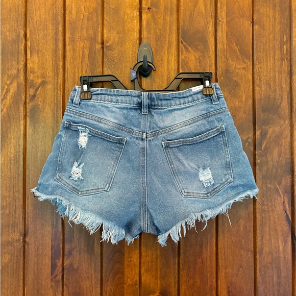 Juniors Ripped Jean Shorts - Picture 2 of 2